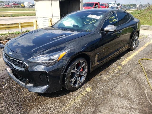 KNAE35LC8K6060055 - 2019 KIA STINGER GT BLACK photo 2