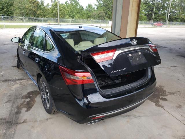 4T1BK1EB8GU199686 - 2016 TOYOTA AVALON XLE BLACK photo 3