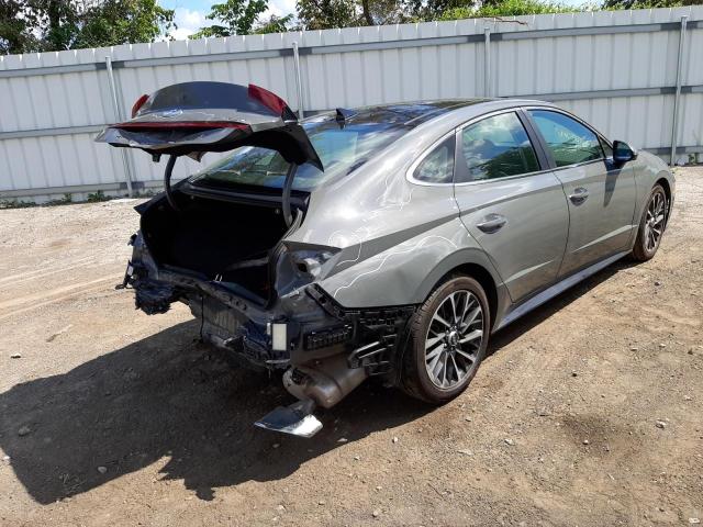 5NPEH4J24MH102819 - 2021 HYUNDAI SONATA LIM GRAY photo 4