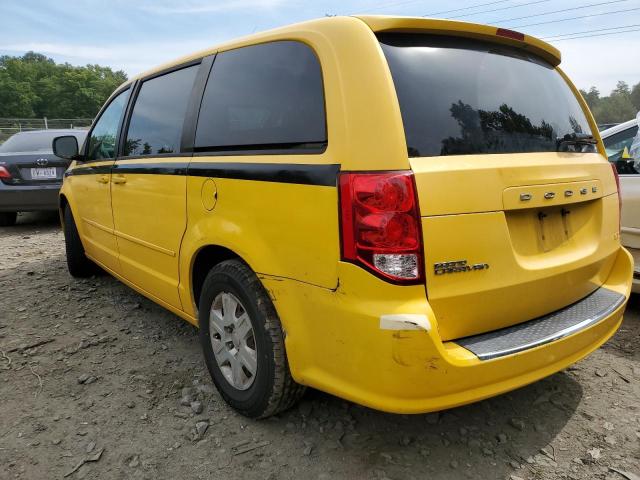 2C4RDGBG7CR215044 - 2012 DODGE GRAND CARA YELLOW photo 3