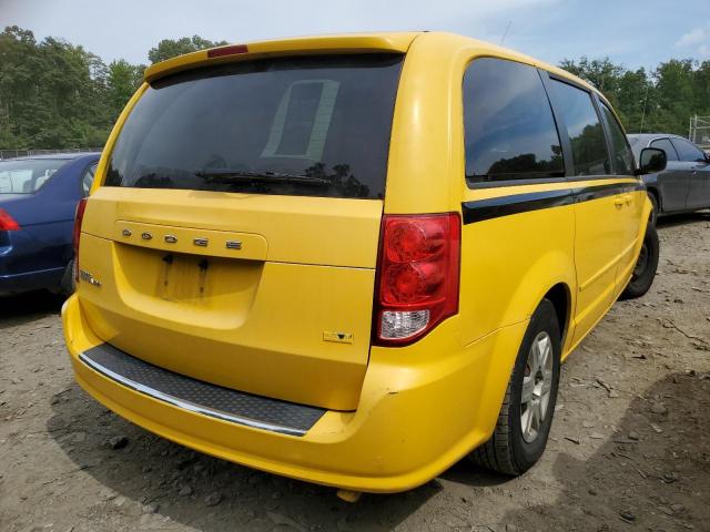 2C4RDGBG7CR215044 - 2012 DODGE GRAND CARA YELLOW photo 4