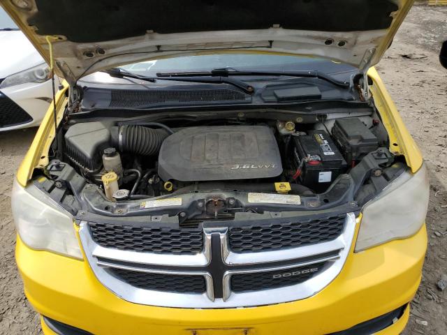 2C4RDGBG7CR215044 - 2012 DODGE GRAND CARA YELLOW photo 7