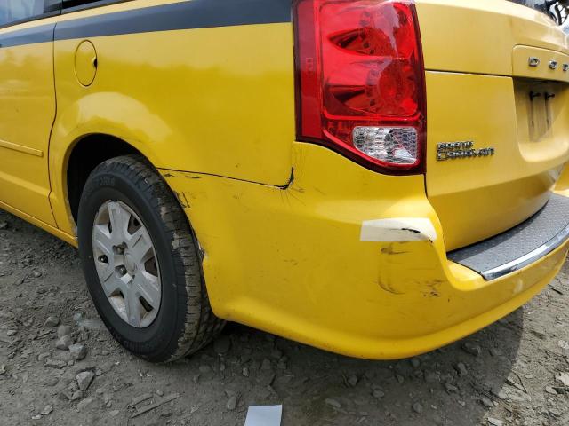 2C4RDGBG7CR215044 - 2012 DODGE GRAND CARA YELLOW photo 9