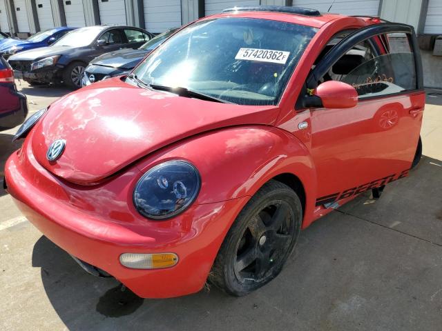 3VWCB21CX2M462347 - 2002 VOLKSWAGEN NEW BEETLE RED photo 2