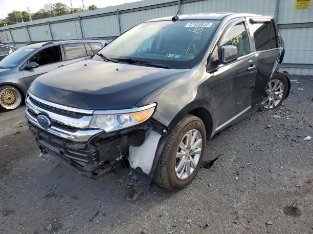 2FMDK3KC2BBA00373 - 2011 FORD EDGE BLACK photo 2