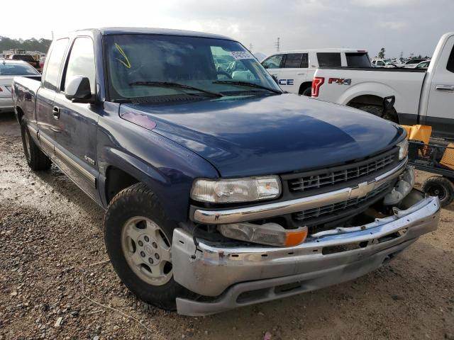 2GCEC19T221127503 - 2002 CHEVROLET SILVERADO BLUE photo 1