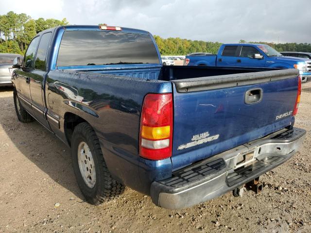 2GCEC19T221127503 - 2002 CHEVROLET SILVERADO BLUE photo 3