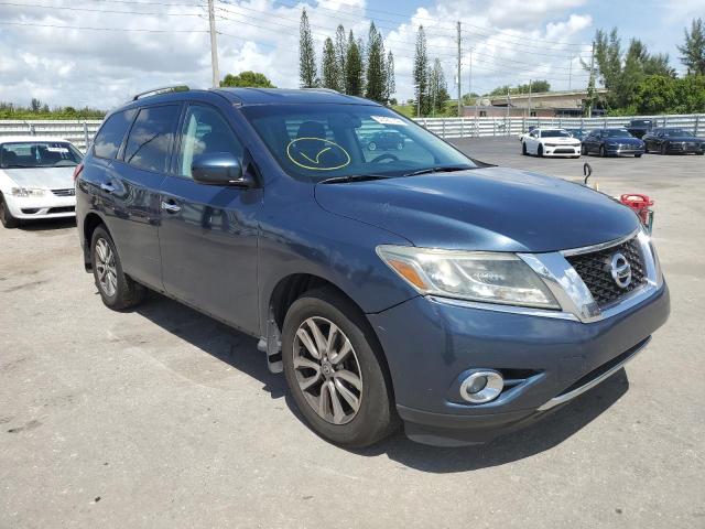 5N1AR2MN9EC725268 - 2014 NISSAN PATHFINDER BLUE photo 1