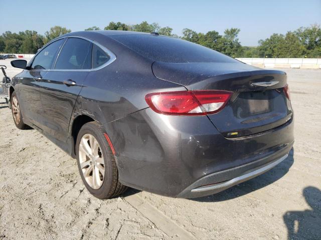 1C3CCCAB5FN650304 - 2015 CHRYSLER 200 LIMITE GRAY photo 3