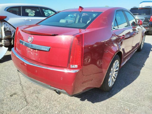 1G6DL5EYXB0170490 - 2011 CADILLAC CTS PERFOR RED photo 4