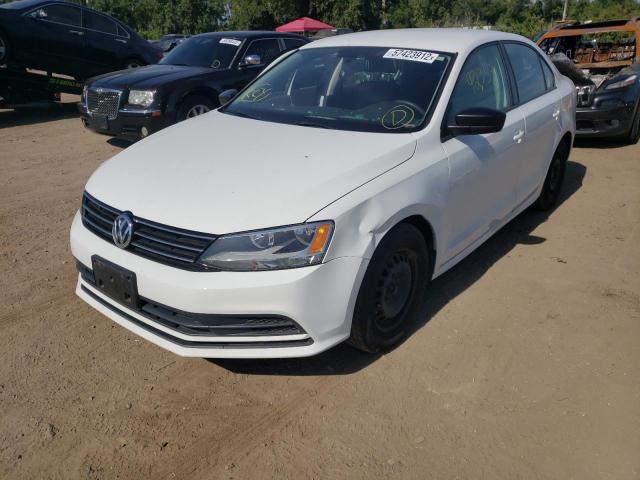 3VW2K7AJXFM344182 - 2015 VOLKSWAGEN JETTA BASE 白色 照片 2