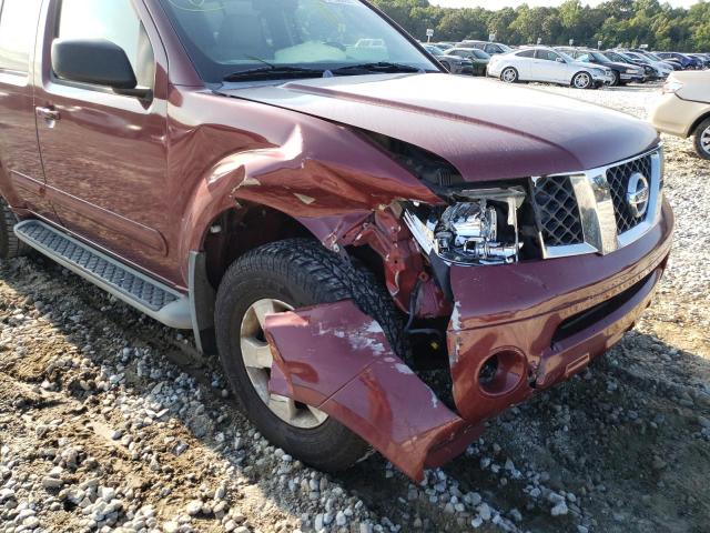 5N1AR18U87C615763 - 2007 NISSAN PATHFINDER MAROON photo 9