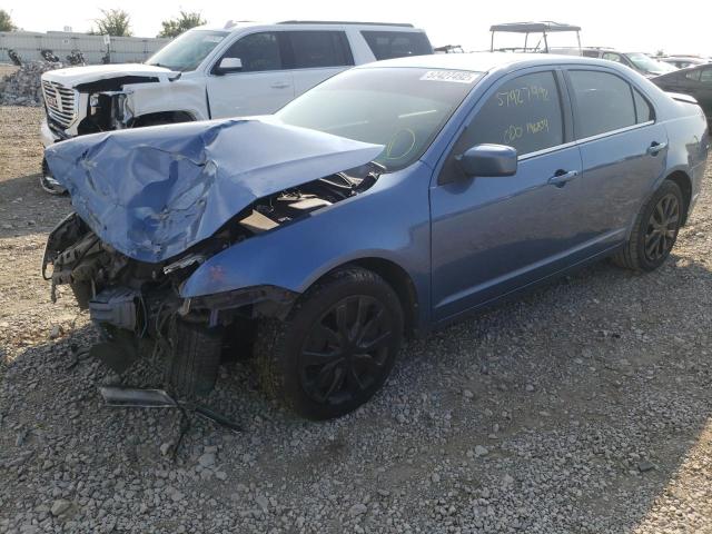 3FAHP0HA7AR135477 - 2010 FORD FUSION BLUE photo 2