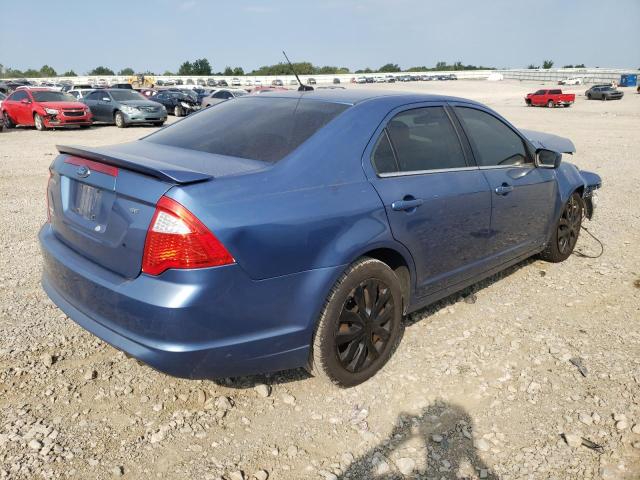 3FAHP0HA7AR135477 - 2010 FORD FUSION BLUE photo 4