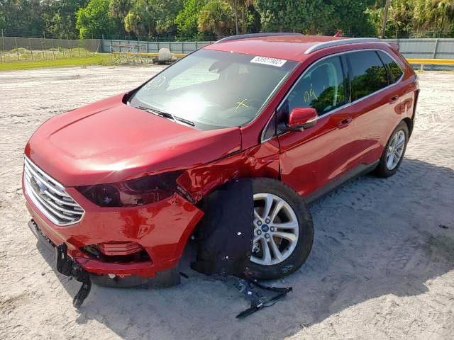 2FMPK3J9XLBA83183 - 2020 FORD EDGE SEL RED photo 9