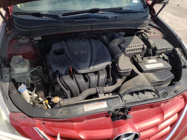 5NPEB4ACXBH047784 - 2011 HYUNDAI SONATA GLS RED photo 7