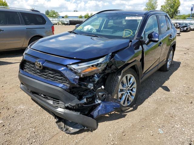 2T3A1RFV6NW259622 - 2022 TOYOTA RAV4 XLE P BLUE photo 9