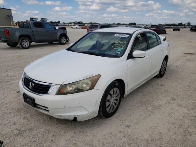 1HGCP26339A055170 - 2009 HONDA ACCORD LX WHITE photo 2