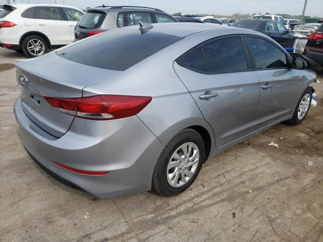 5NPD74LF4HH104400 - 2017 HYUNDAI ELANTRA SE SILVER photo 4