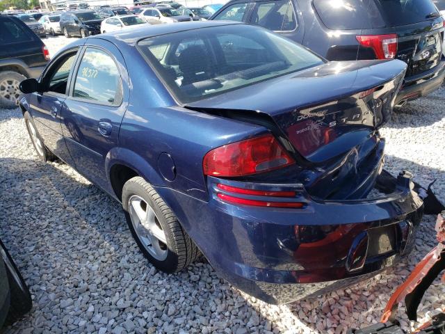 1B3EL46X25N524125 - 2005 DODGE STRATUS SX BLUE photo 3