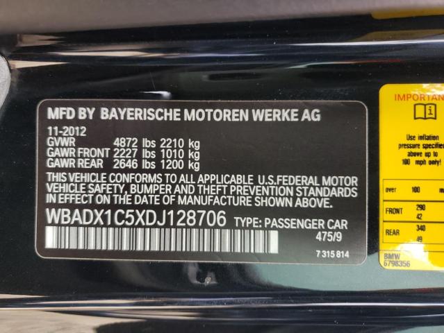 WBADX1C5XDJ128706 - 2013 BMW 335 I SULE BLACK photo 10