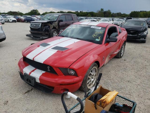 1ZVHT88S595133414 - 2009 FORD MUSTANG SH RED photo 2