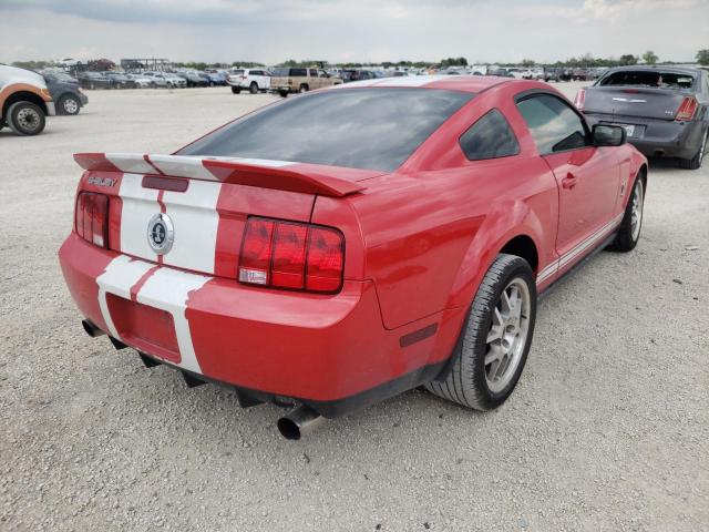 1ZVHT88S595133414 - 2009 FORD MUSTANG SH RED photo 4