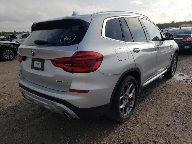 5UXTY3C08M9E21910 - 2021 BMW X3 SDRIVE3 Күміс фото 4