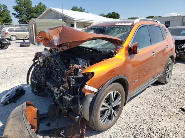 5N1ET2MT0HC790290 - 2017 NISSAN ROGUE SV H ORANGE photo 2