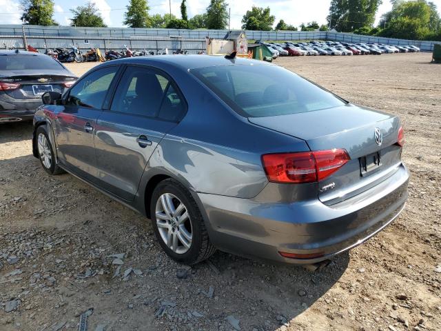 3VW2K7AJ1FM202478 - 2015 VOLKSWAGEN JETTA BASE Մոխրագույն լուսանկար 3