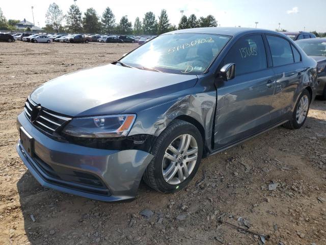 3VW2K7AJ1FM202478 - 2015 VOLKSWAGEN JETTA BASE Մոխրագույն լուսանկար 9