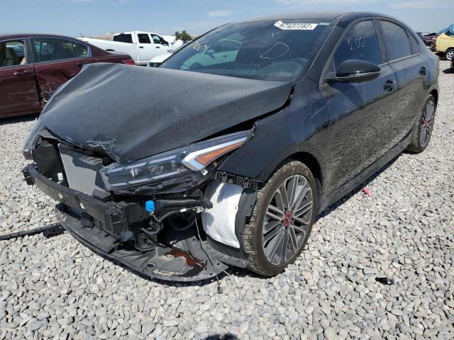 3KPF44AC5NE501687 - 2022 KIA FORTE GT BLACK photo 2