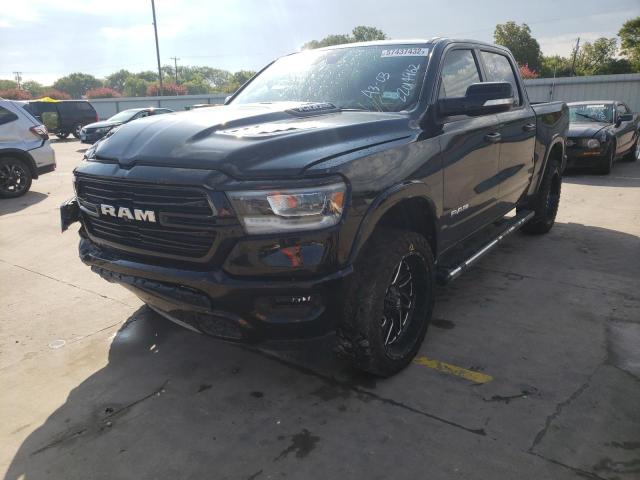 1C6SRFJT8LN399667 - 2020 RAM 1500 LARAM BLACK photo 2