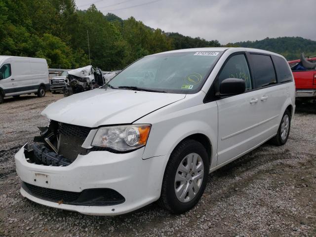 2C4RDGBG1ER432401 - 2014 DODGE GRAND CARA WHITE photo 2