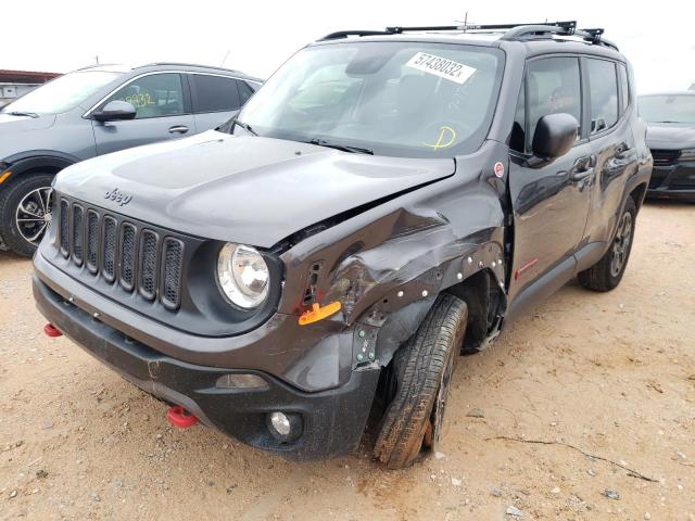 ZACCJBCB9JPH77033 - 2018 JEEP RENEGADE T GRAY photo 2