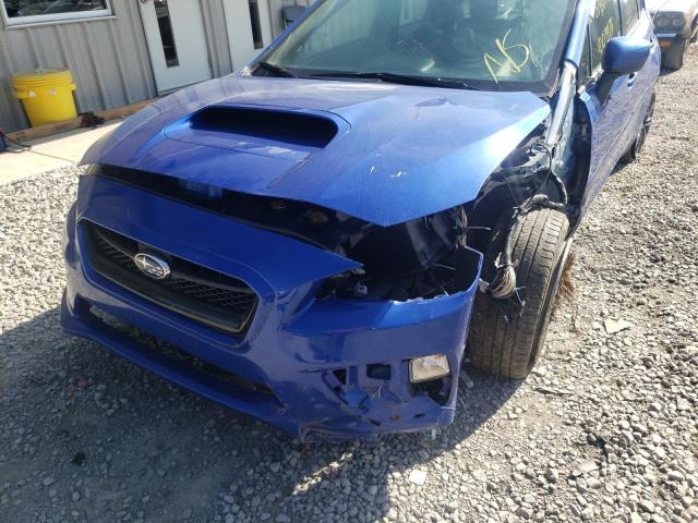 JF1VA1J65F8826306 - 2015 SUBARU WRX LIMITE BLUE photo 9