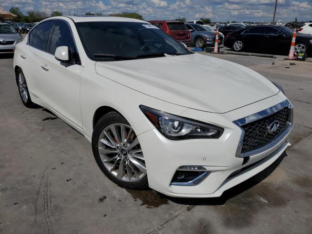 JN1EV7BRXMM755489 - 2021 INFINITI Q50 LUXE WHITE photo 1