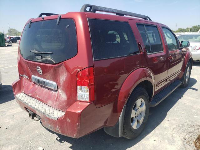 5N1AR18UX7C633813 - 2007 NISSAN PATHFINDER RED photo 4