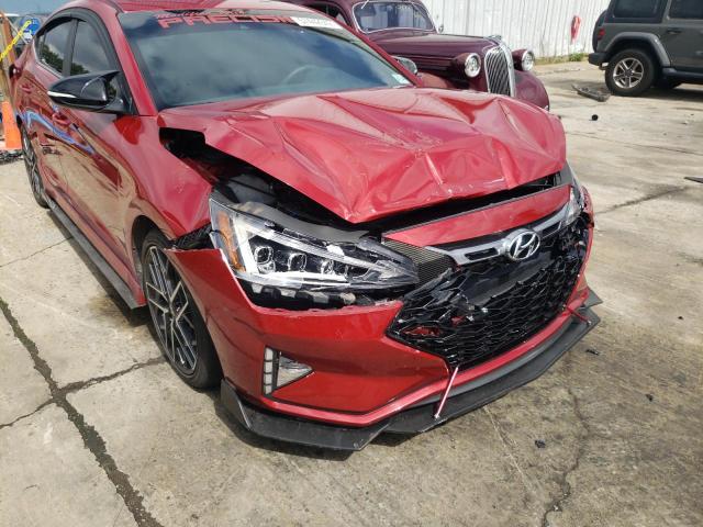 KMHD04LB5KU835606 - 2019 HYUNDAI ELANTRA SP RED photo 9