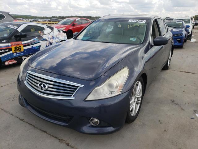 JN1CV6AR7DM752049 - 2013 INFINITI G37 GRAY photo 2