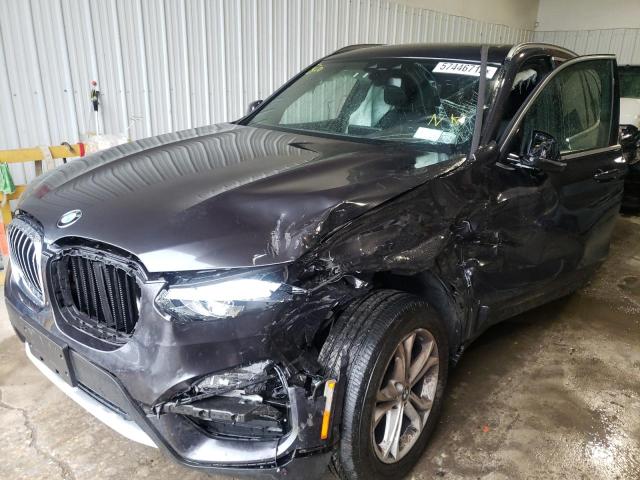 5UXTY5C0XM9E93347 - 2021 BMW X3 XDRIVE3 BLACK photo 2