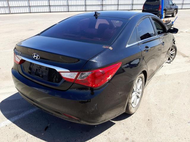 5NPEB4AC8DH555190 - 2013 HYUNDAI SONATA GLS BLACK photo 4