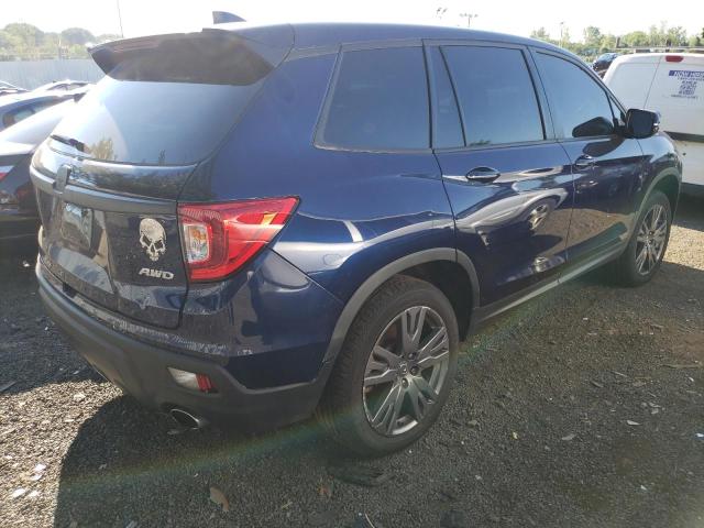 5FNYF8H51LB013751 - 2020 HONDA PASSPORT E 蓝色 照片 4