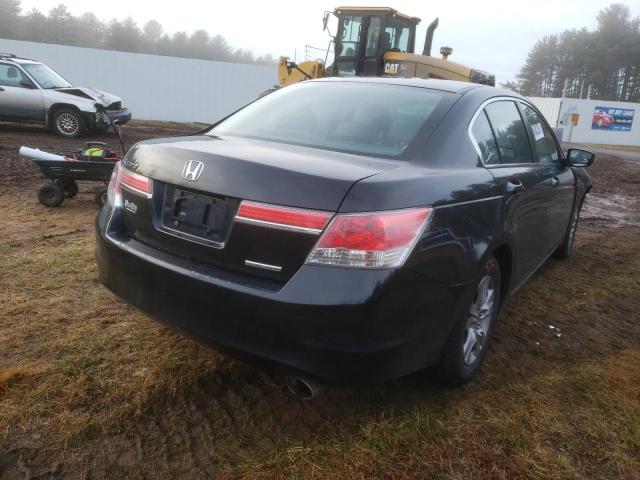 1HGCP2F66CA049431 - 2012 HONDA ACCORD SE BLACK photo 4