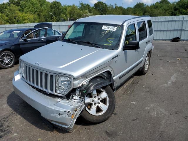 1C4PJMAK1CW130843 - 2012 JEEP LIBERTY SP GRAY photo 2