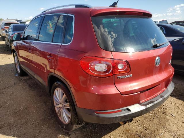 WVGBV7AX7AW003762 - 2010 VOLKSWAGEN TIGUAN SE RED photo 3