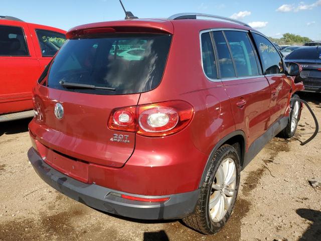 WVGBV7AX7AW003762 - 2010 VOLKSWAGEN TIGUAN SE RED photo 4