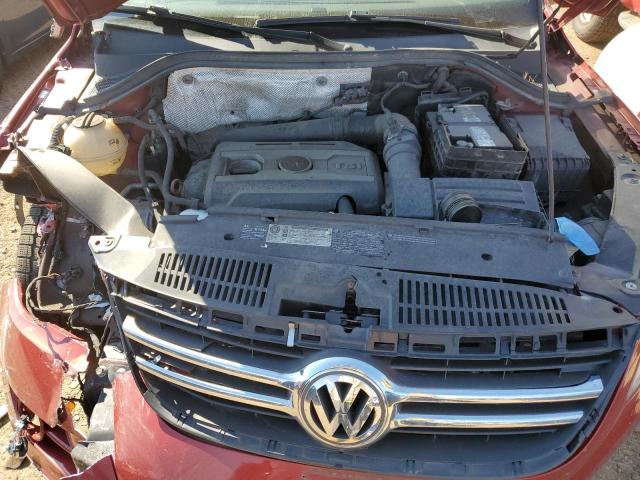 WVGBV7AX7AW003762 - 2010 VOLKSWAGEN TIGUAN SE RED photo 7