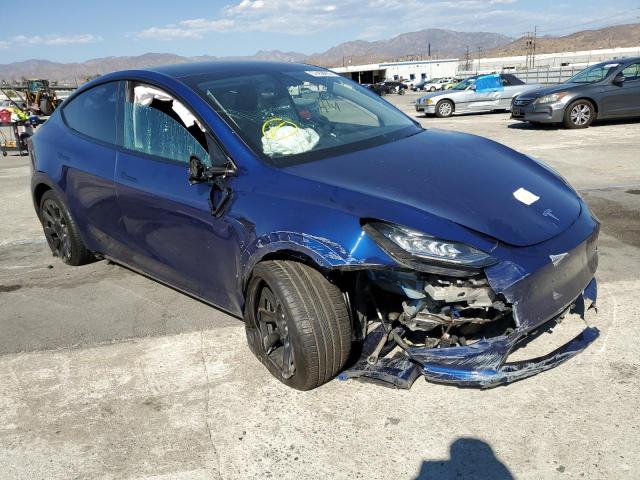 5YJYGDEE7MF213335 - 2021 TESLA MODEL Y أزرق صورة 1
