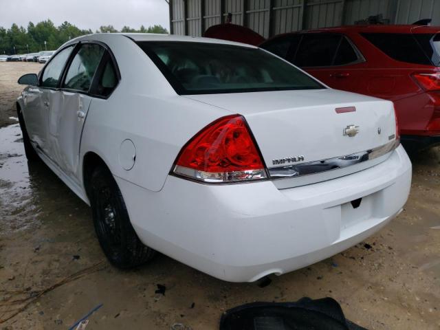 2G1WD5EMXA1181257 - 2010 CHEVROLET IMPALA POL WHITE photo 3